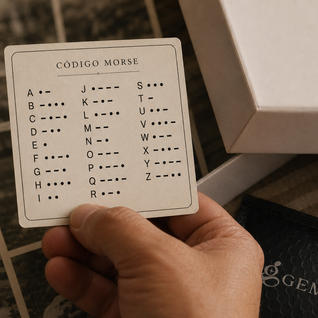 Colar Personalizado Código Morse