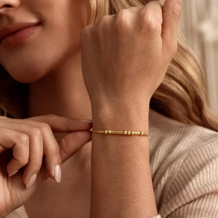 Pulseira Personalizada Código Morse