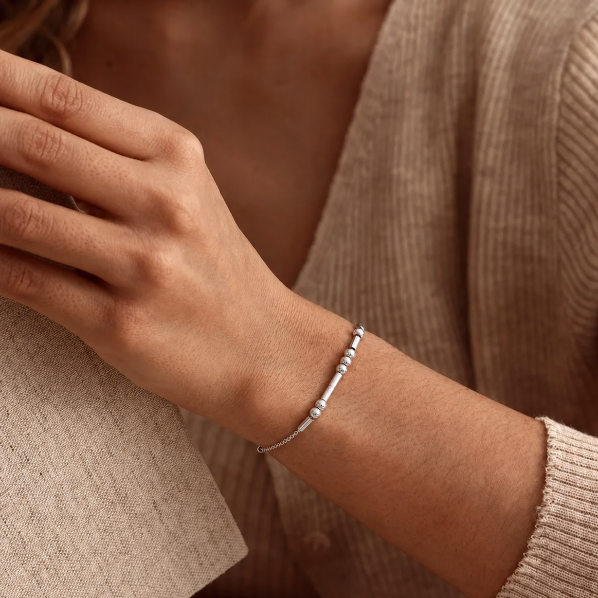 Pulseira Personalizada Código Morse