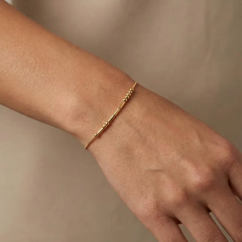 Pulseira Personalizada Código Morse