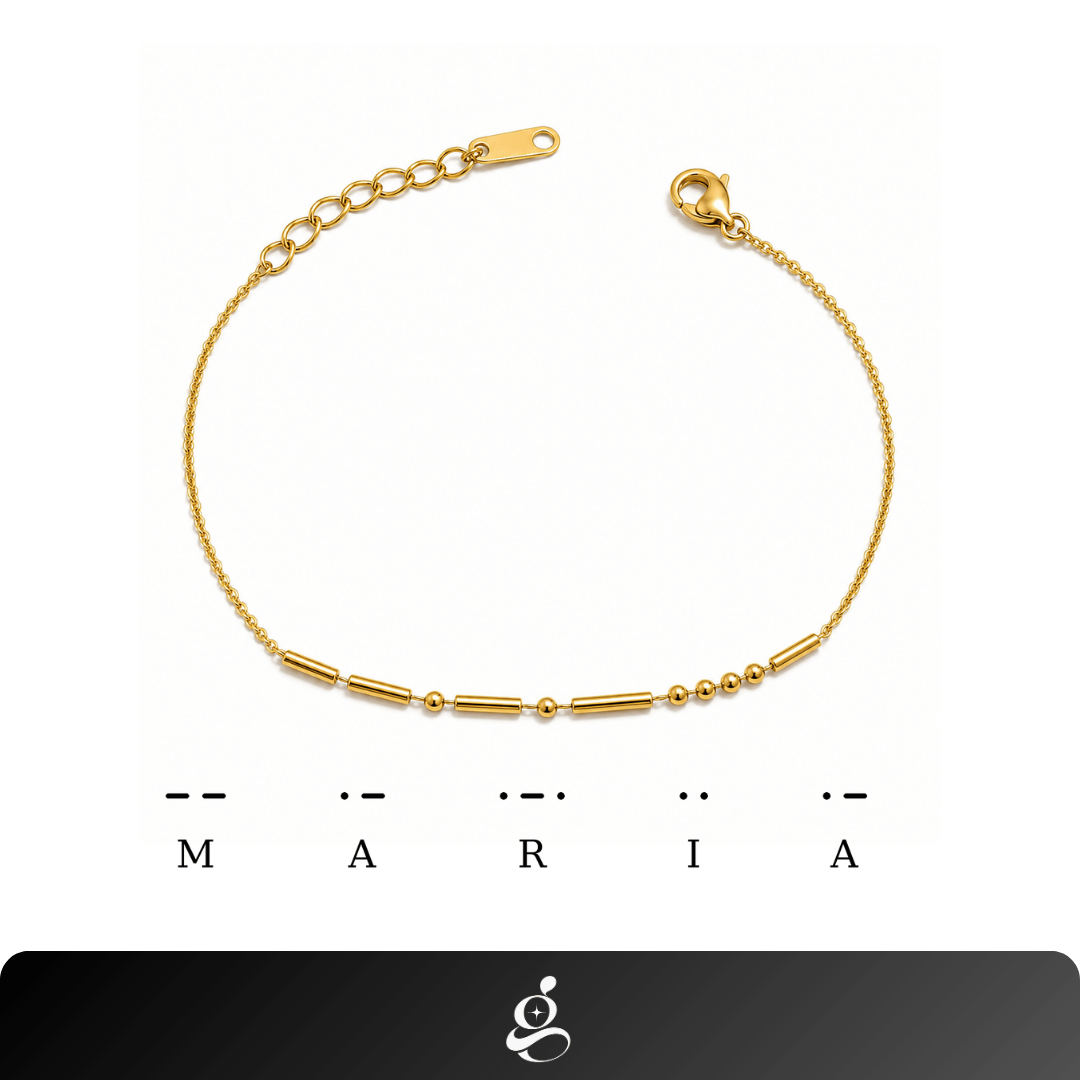 Pulseira Personalizada Código Morse